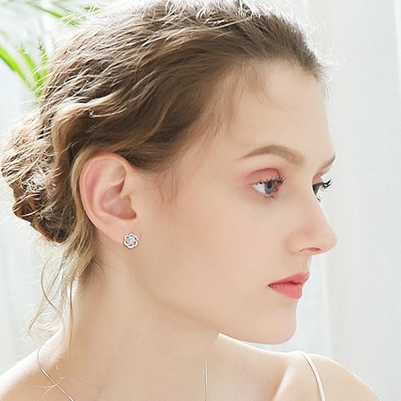 Exquisite Hallmarked 925 Sterling Silver Pendant & Earring Set