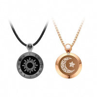 Sun&Moon Touch Necklaces (Black&Gold)